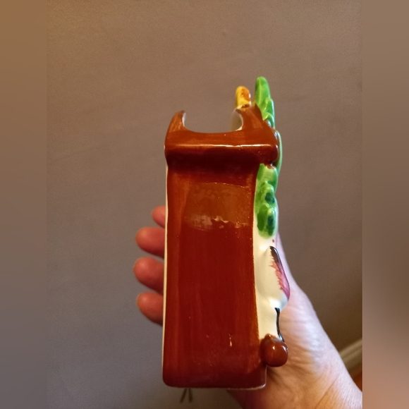 Cuckoo Clock Wall Pocket Planter Vase Ceramic Mid Century Vintage - Picture 3 of 6